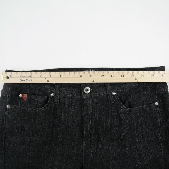Jeanstar Womens Straight Jeans Black Denim Size 12 - Picture 4 of 12